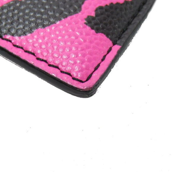 Saint Laurent Yves leather Wallet pink black or - Picture 5 of 10